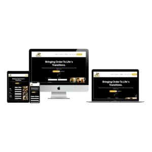 busy bees concierge home services website mockup responsive devices