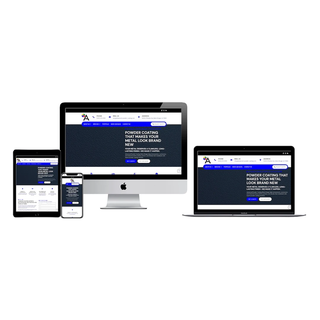 advanced powder coating baton rouge website responsive devices