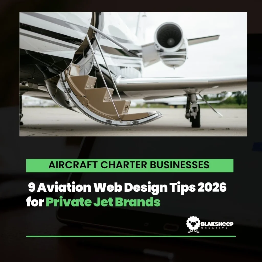 aviation web design tips 2026 for private jet brands