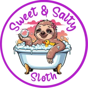 sweet salty sloth circle logo