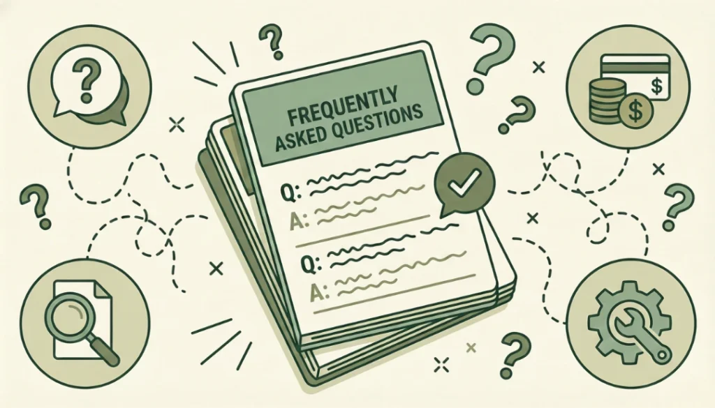 frequently asked questions faq illustration
