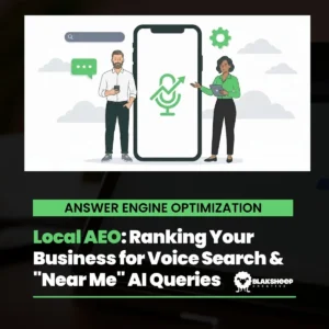 local aeo ranking business voice search near ai queries