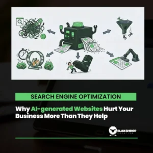 why ai generated websites hurt your business seo