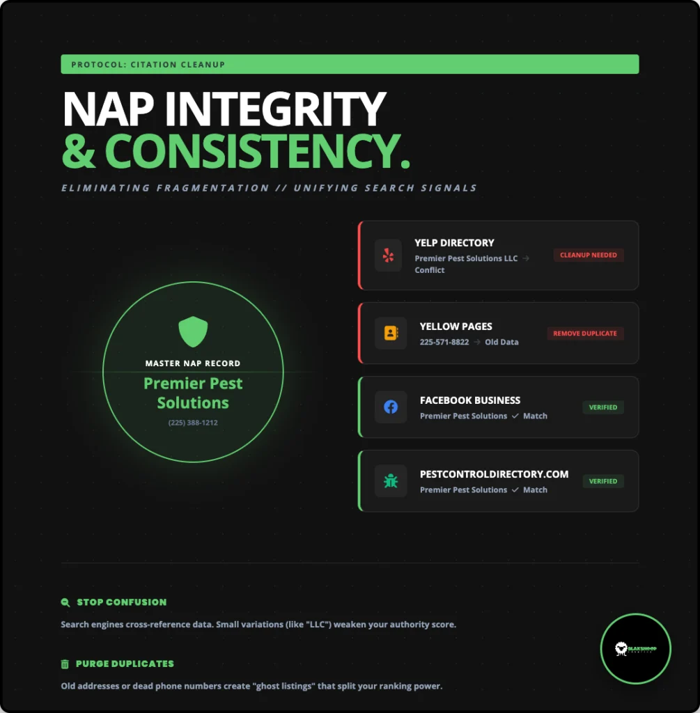 gbp profile optimization nap integrity consistency