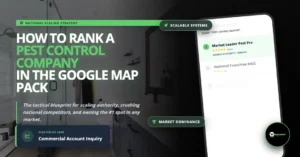 guide how to rank a pest control company in the google map pack