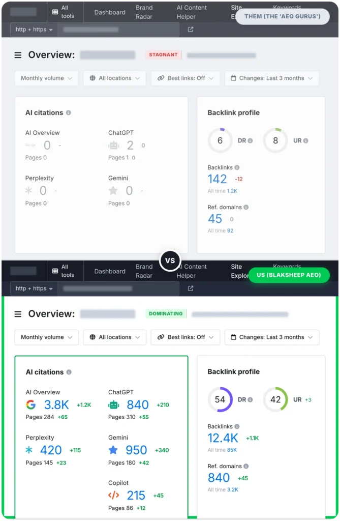 ai search aeo competitor example us vs them.webp