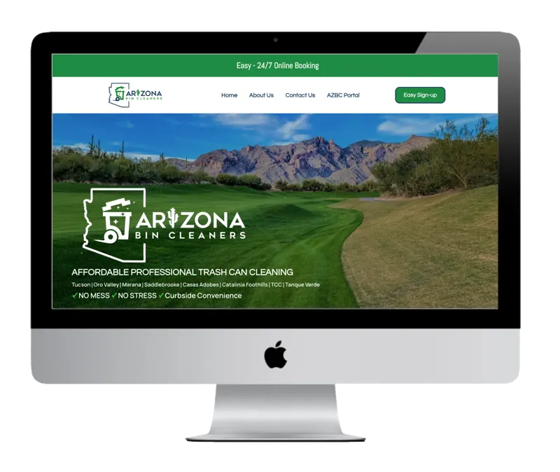 arizona bin cleaners website design company