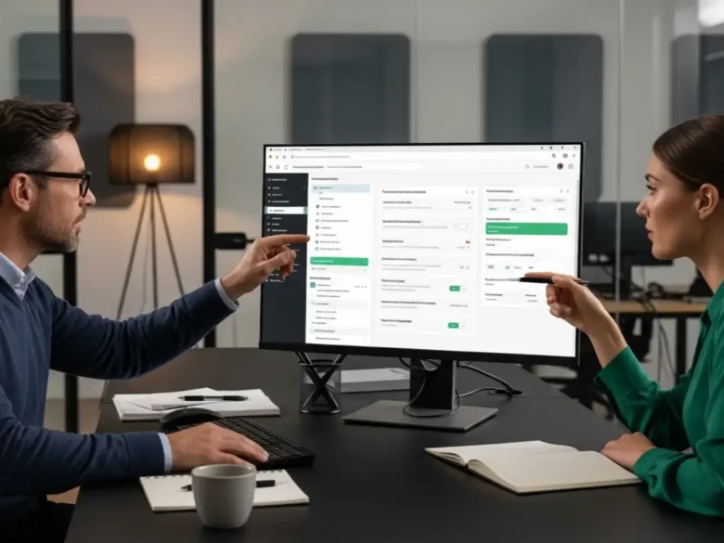 crm setup services professionals reviewing dashboard.webp
