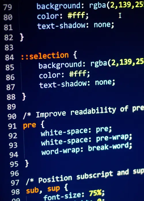custom css code website design denham springs.webp