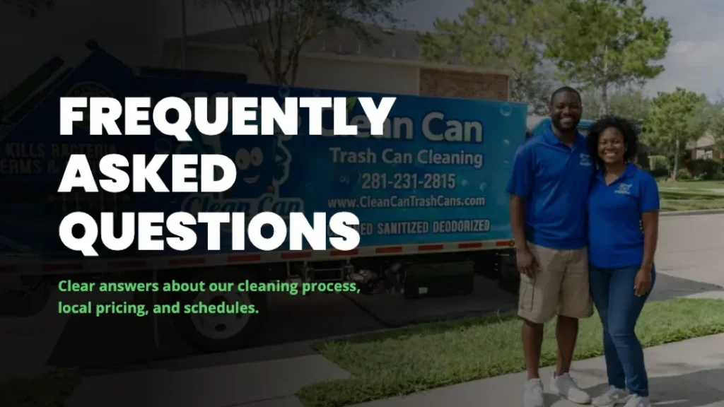 frequently asked questions trash bin cleaning website