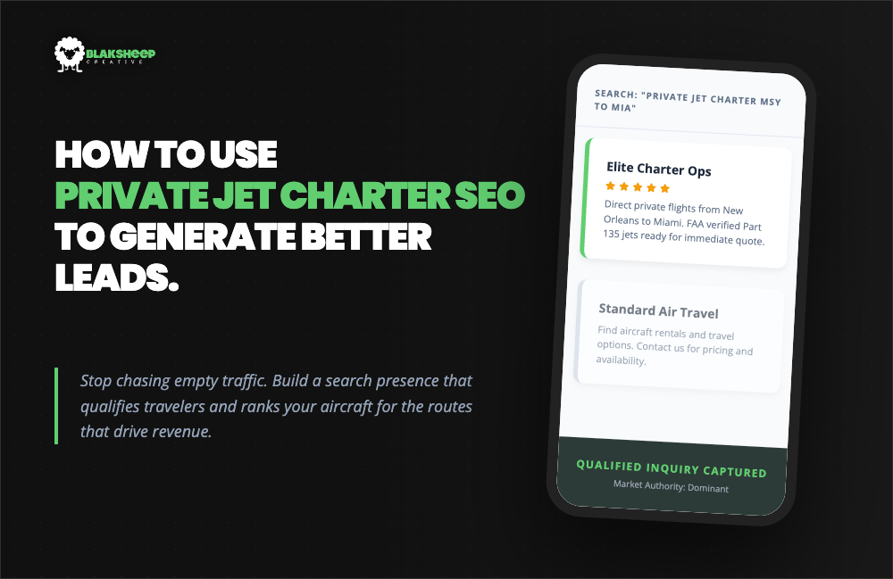 how to use private jet charter seo to generate better leads