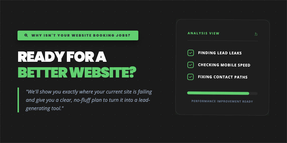 review ready for a better website