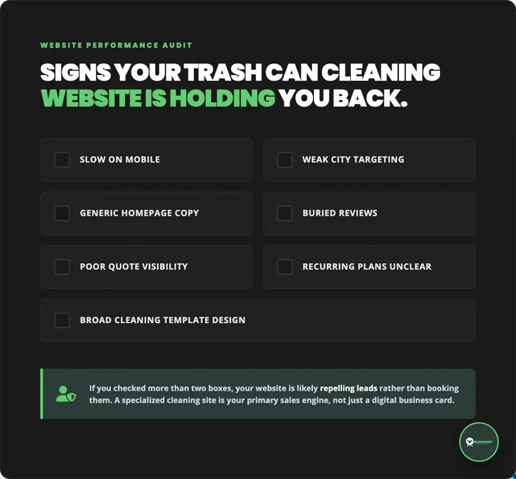 signs your trash can cleaning website is holding you back