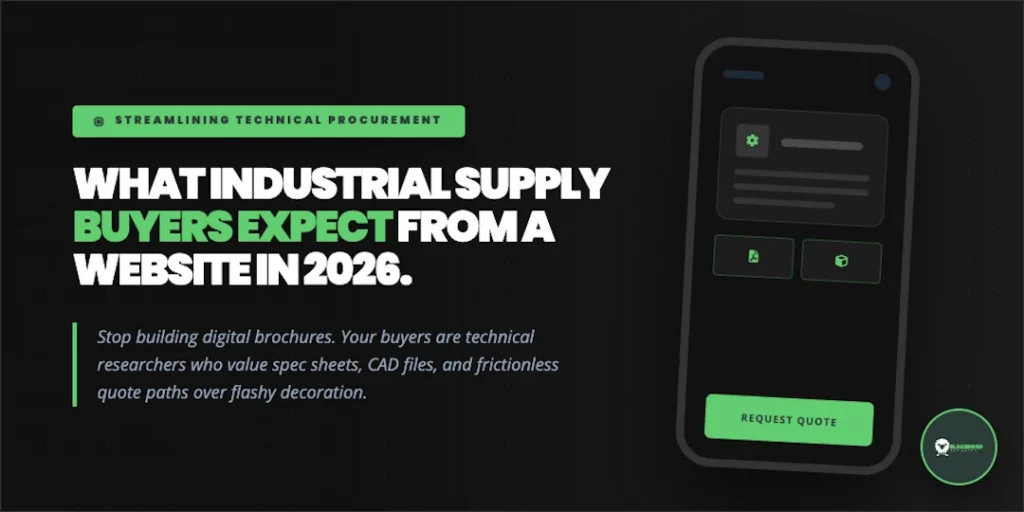 what industrial supply buyers expect from a website in 2026