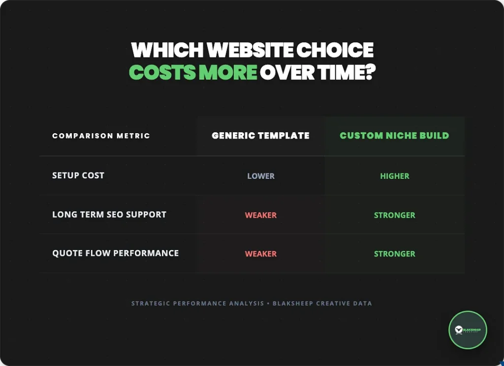 which website choice costs more over time