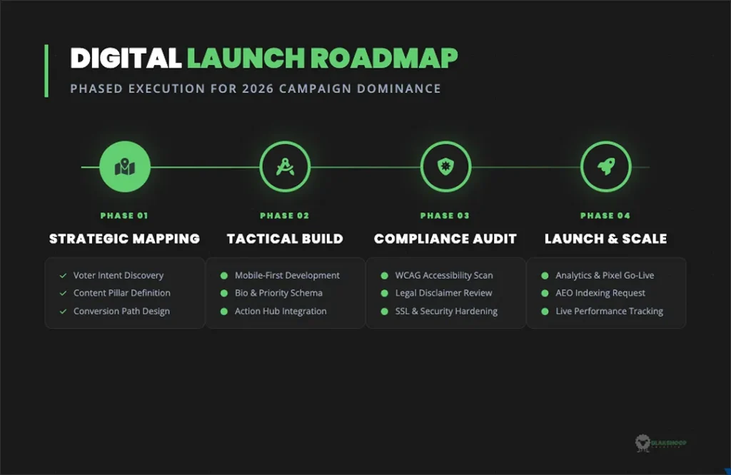 digital launch roadmap campaign website