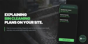 explaining bin cleaning plans on your site