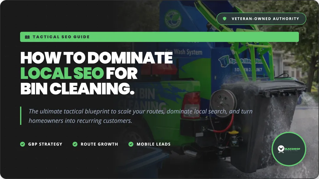 guide how to dominate local seo for bin cleaning