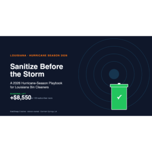 Hurricane Playbook — branded BSC hero for Louisiana bin cleaners