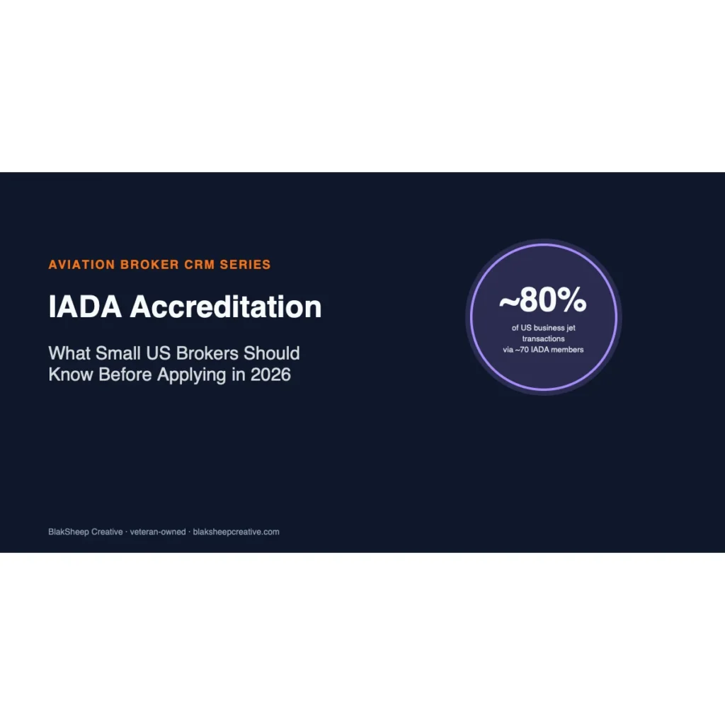 IADA Accreditation — branded BSC hero (aviation cluster)