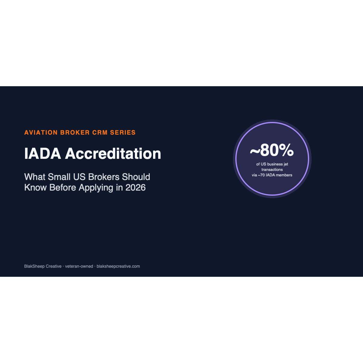 IADA Accreditation — branded BSC hero (aviation cluster)