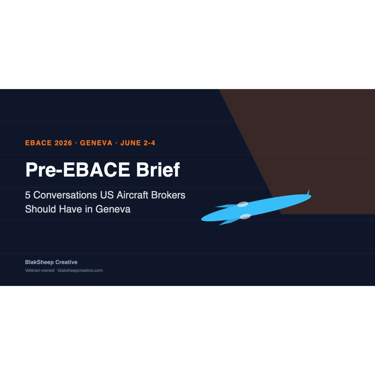 Pre-EBACE Brief — branded BSC hero for aviation blog