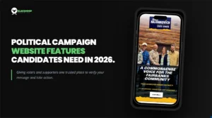 political campaign website features candidates need in 2026