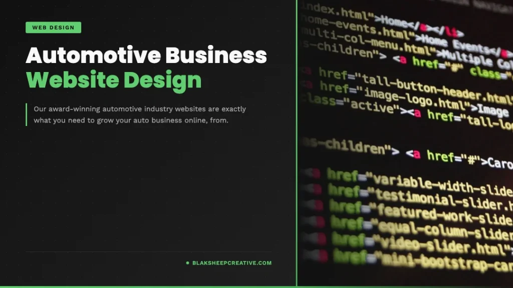 automotive business website design feat1080