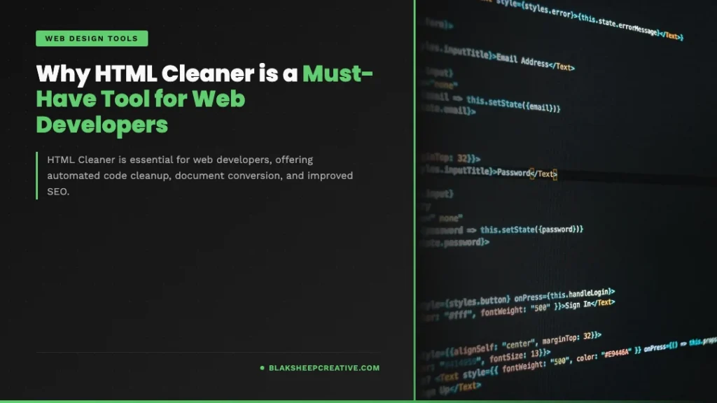 why html cleaner is a must have tool for web feat1080