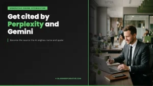 BlakSheep Creative featured graphic: get cited by Perplexity and Gemini