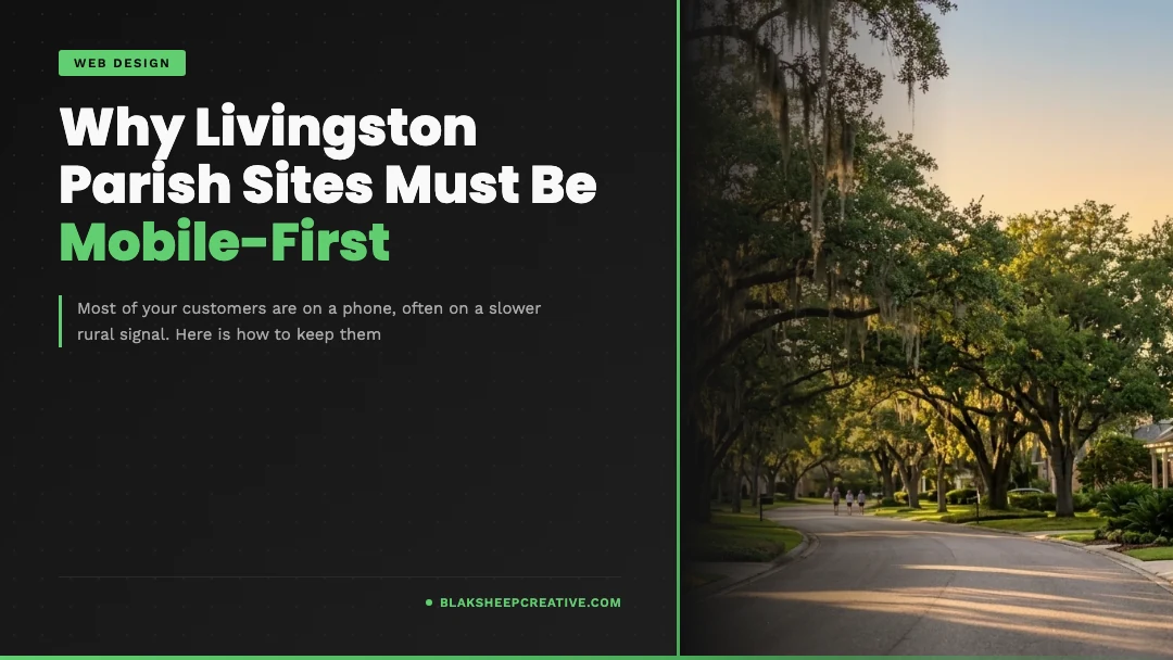 Mobile-first web design for Livingston Parish by BlakSheep Creative