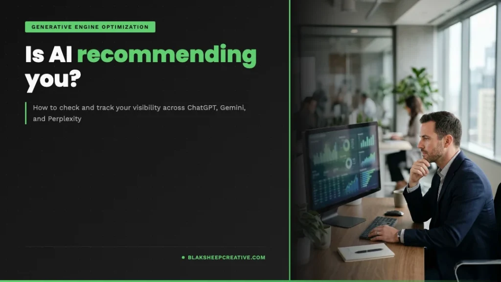 BlakSheep Creative featured graphic: is AI recommending your business