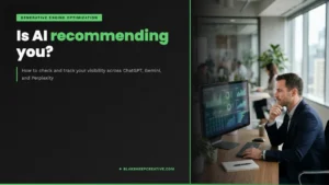 BlakSheep Creative featured graphic: is AI recommending your business